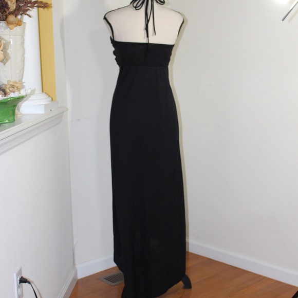 Derek heart, sundress with  beaded halter maxi dress - Picture 2 of 9